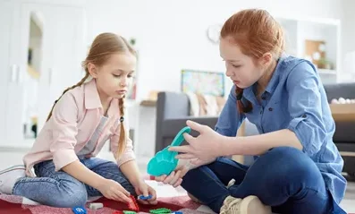 foster children playing