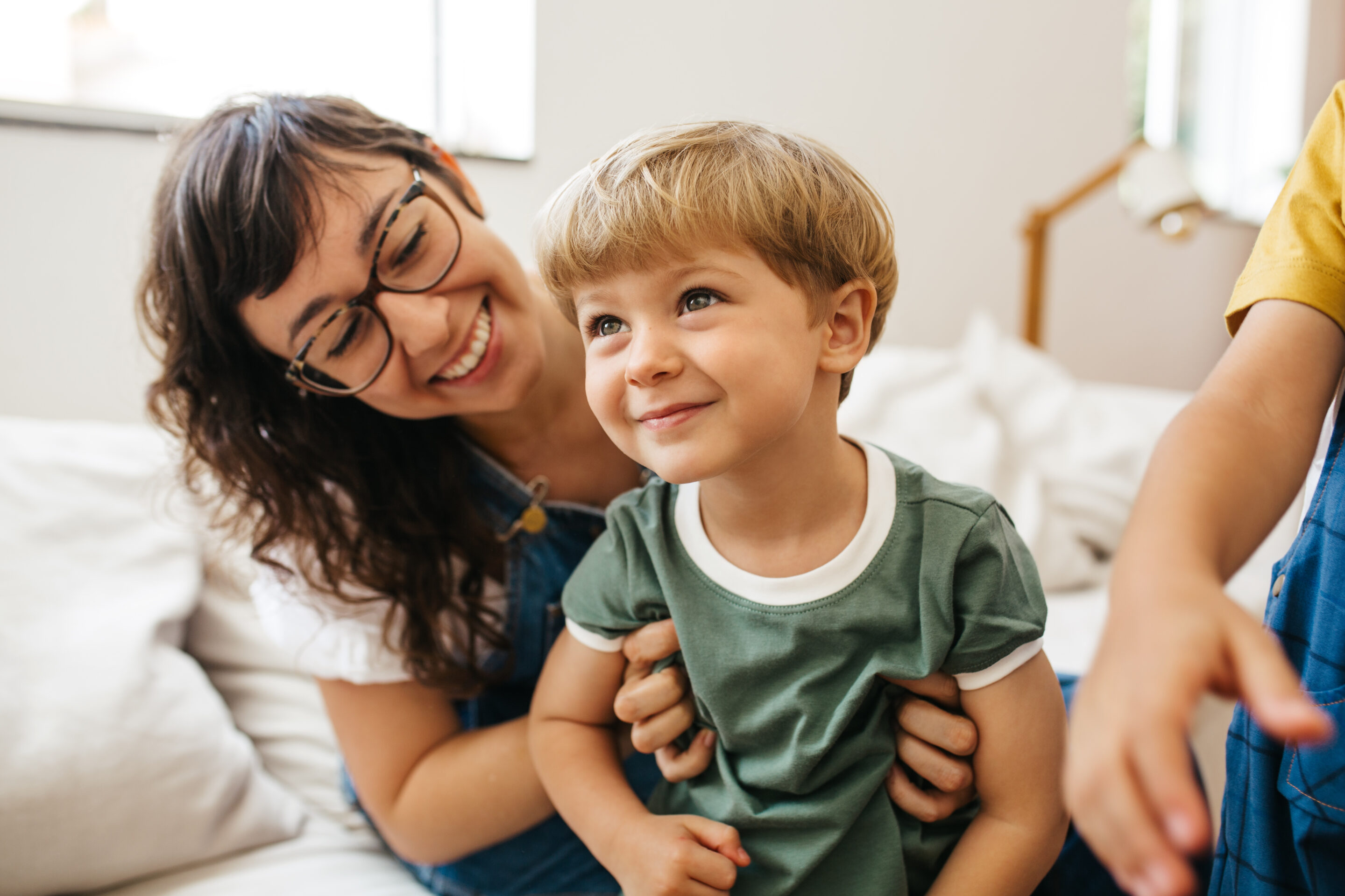 Foster mum and child
